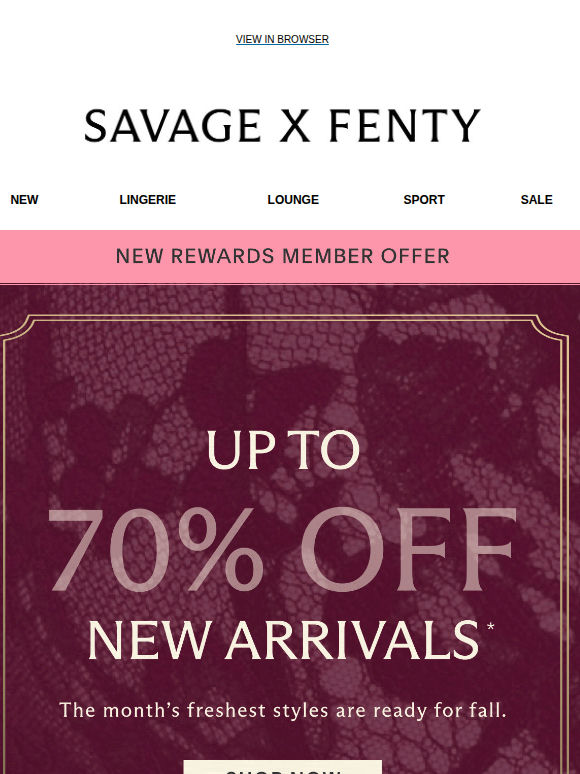 New October Looks, Now Up to 70% Off