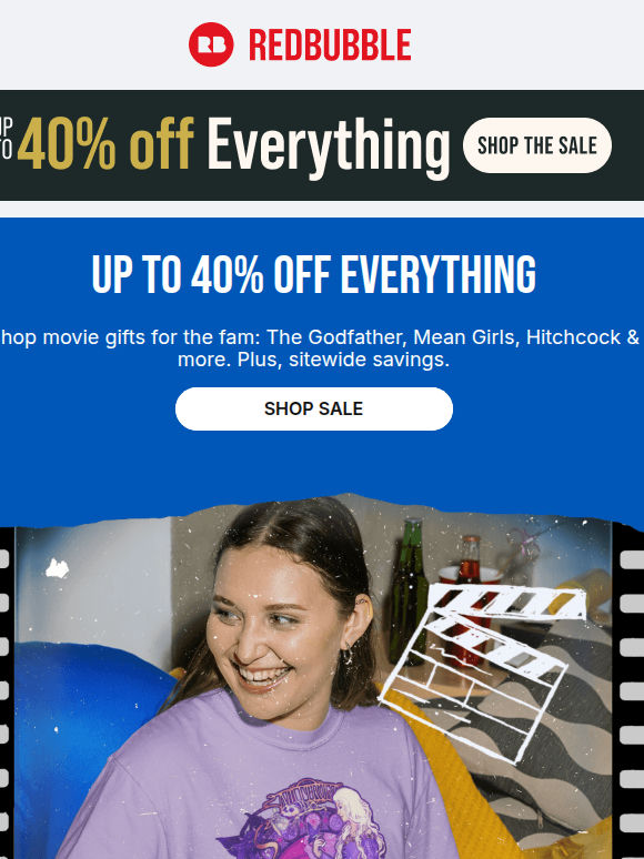 Now Showing 🎥 Up to 40% off Bestsellers