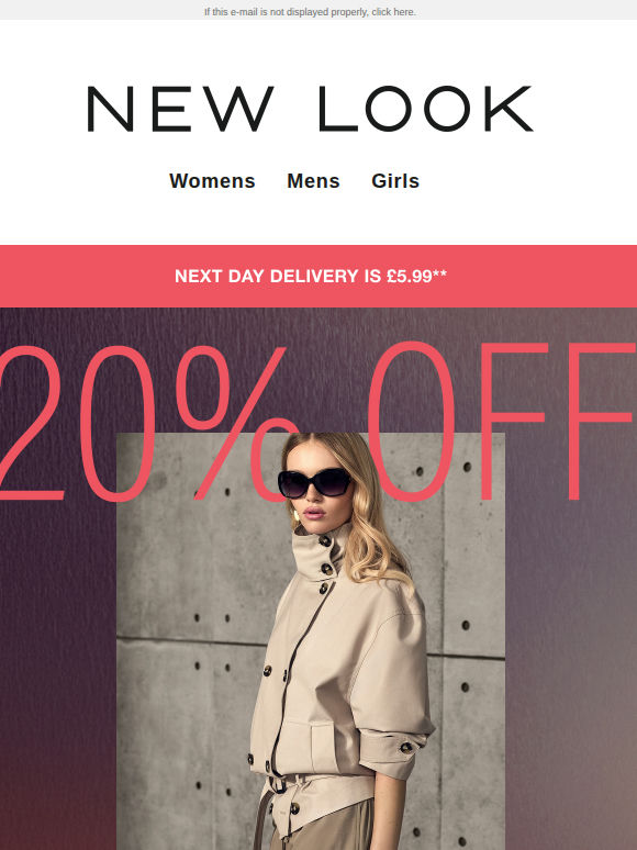 ONE MORE DAY: 20% off everything