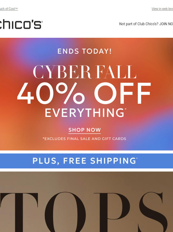 ⏳ 40% off EVERYTHING + Cyber Steals END TODAY