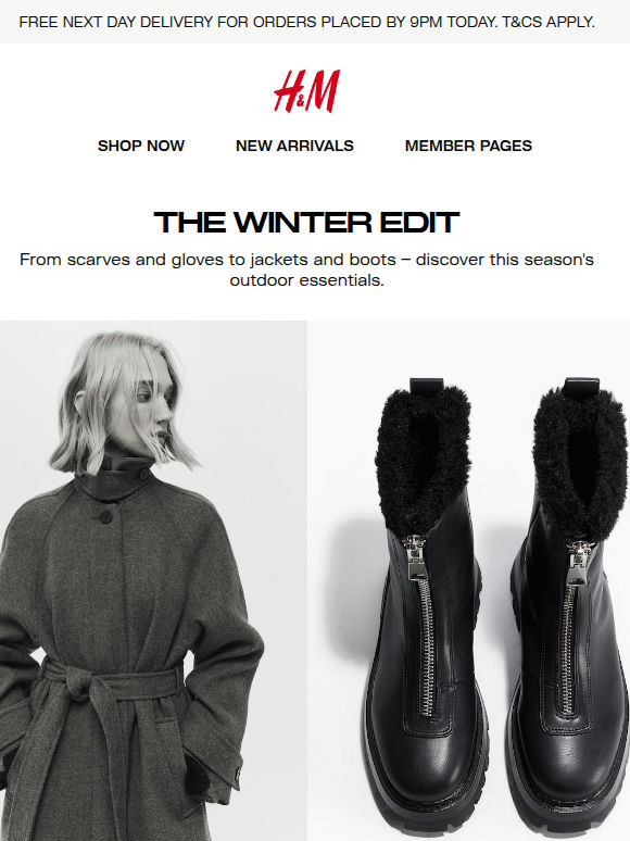 Enjoy free Next Day Delivery