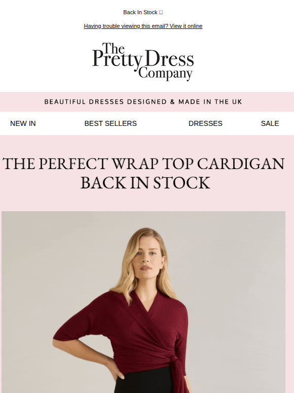 The Perfect Wrap Top Cardigan, Our Sell Out Top Now Back in Stock ♥️