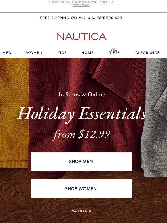 Open for our best Holiday Essentials from $12.99