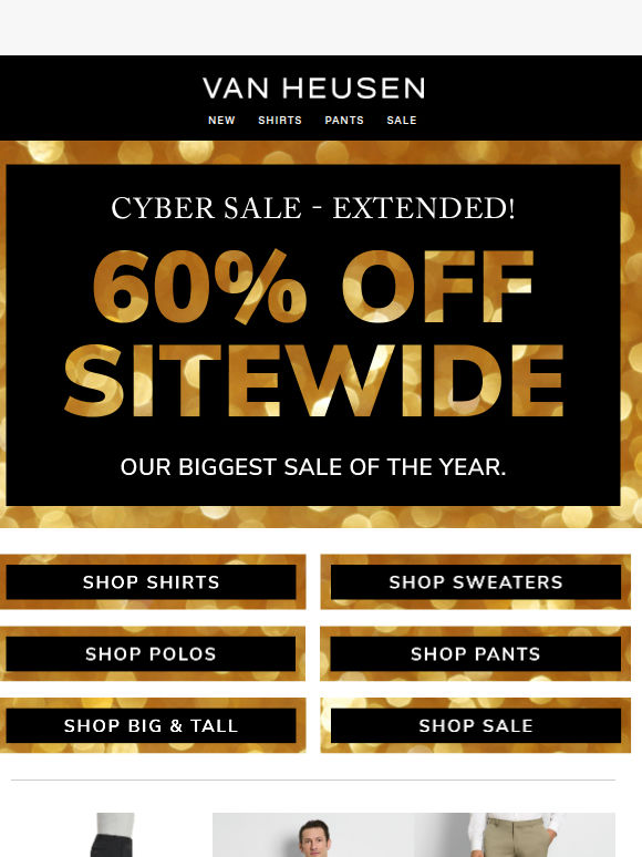 TGIF 🏃‍♂️ 60% off everything!