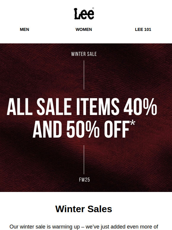 More of your favourites, up to 50% off