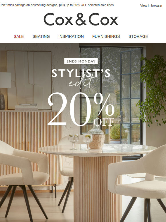 20% OFF this week’s Stylist Edit + further reductions in SALE!