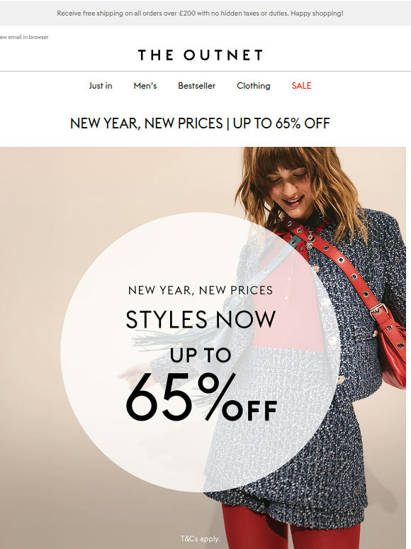 New Year, NEW PRICES | Up to 65% off