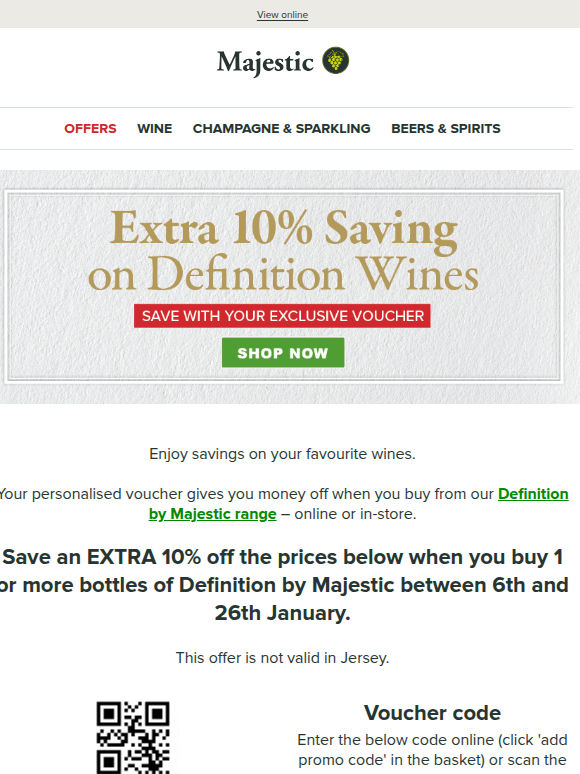 Save an extra 10% on Definition with your exclusive voucher