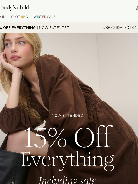 15% off EVERYTHING extended ✨