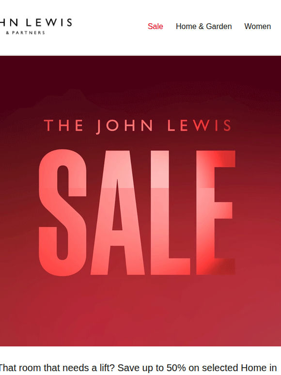 Sale: get up to 50% off selected Home