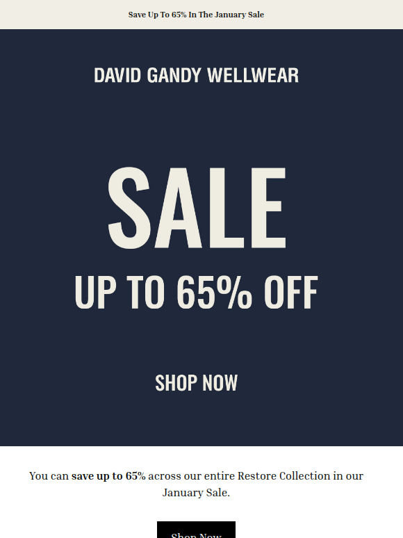 Up To 65% Off Our Restore Collection