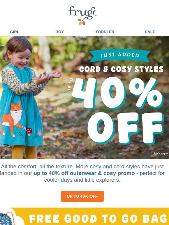 Up to 40% off: MORE Styles Added