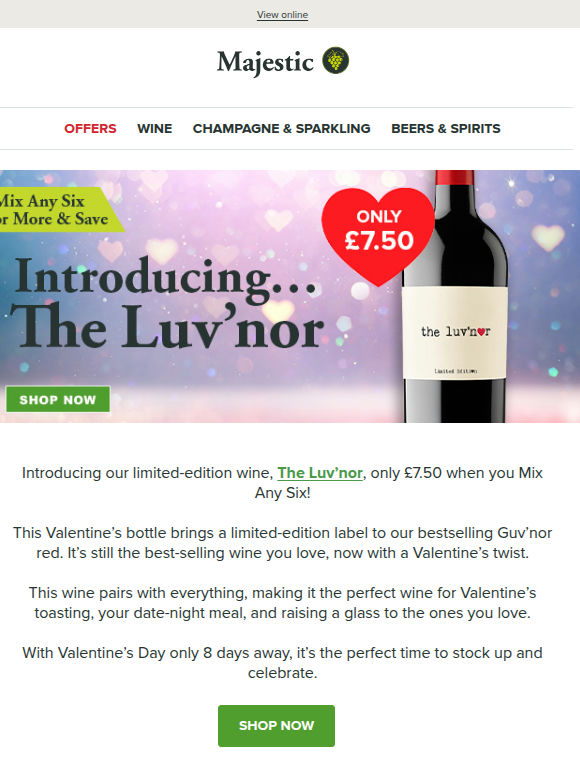 NEW The Luv’nor, only £7.50