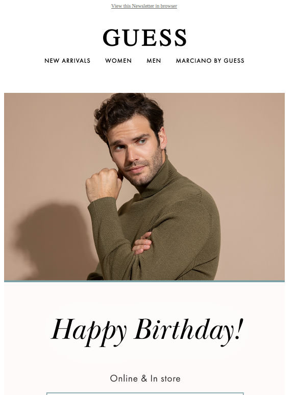 There, today is your day: 20% off 🎁