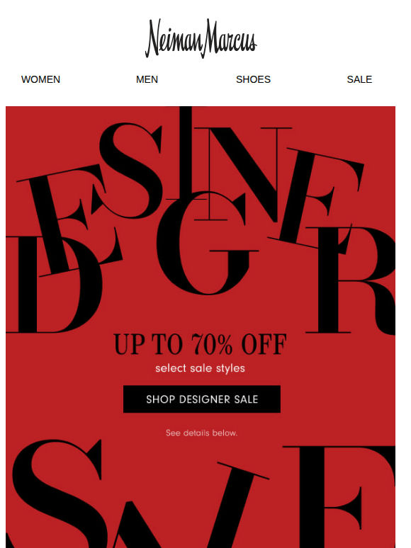 Last looks to love, save up to 70%