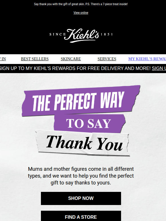 Your Mother's Day gift = sorted