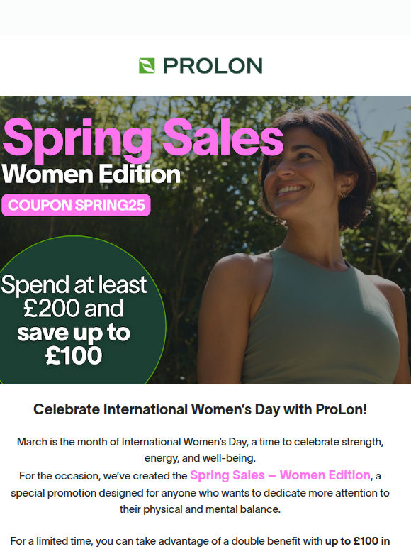 Spring Sales – Women Edition: save up to £100