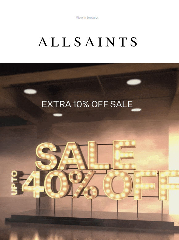 FINAL HOURS: Extra 10% Off Sale