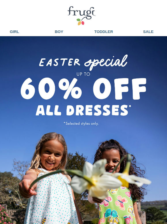 Easter Special: Up to 60% Off All Dresses