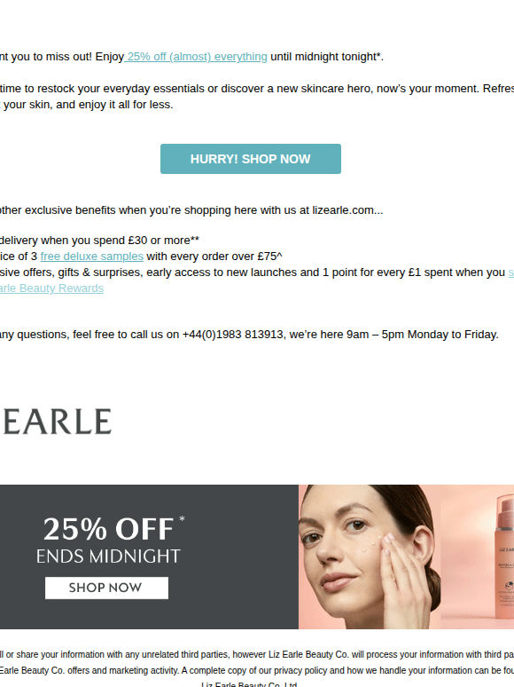 Did you see this? 25% off ends tonight