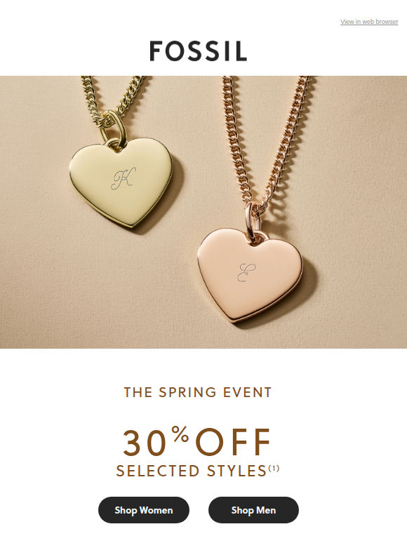 🌸 Enjoy 30% Off Selected Styles