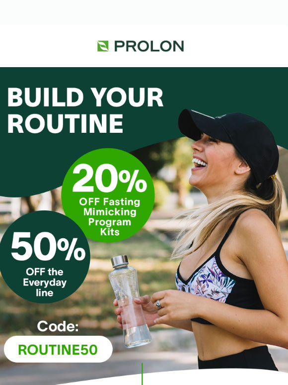 🧱Build your routine: 20% + 50% off