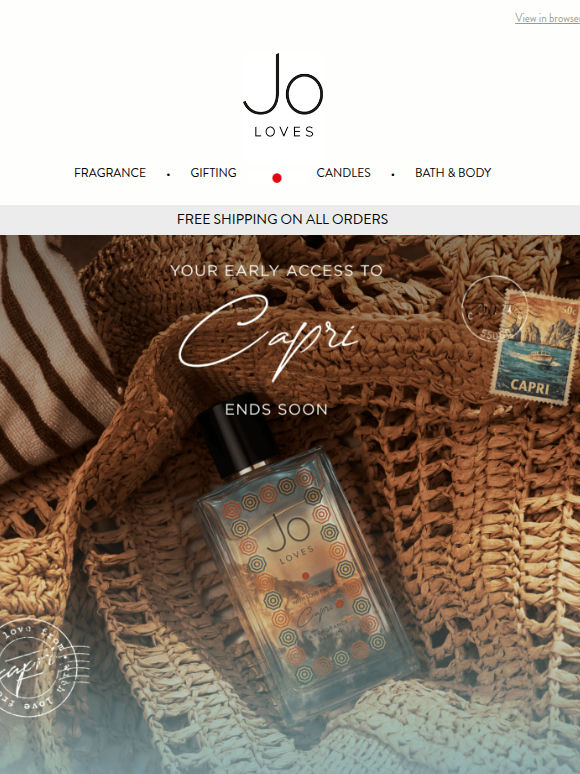 Last Chance: Your Early Access to With Love from Capri