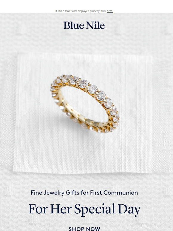 Shining Fine Jewelry for Her First Communion