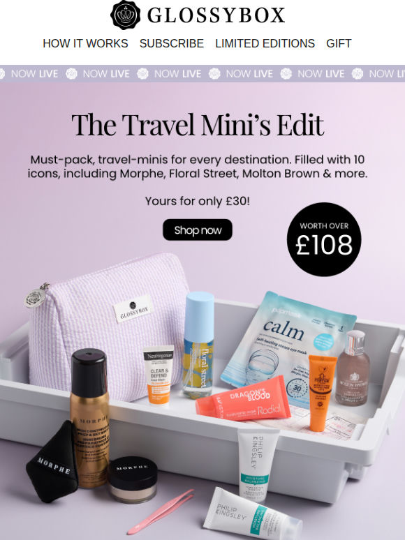 NOW LIVE: Travel Mini's (Worth £108)  ✈️