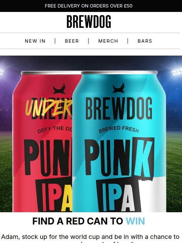 Win beer for a year ⚽