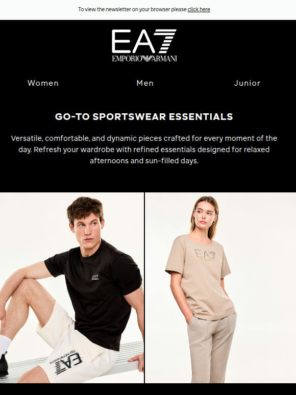 EA7 Essentials: T-Shirts, Tracksuits