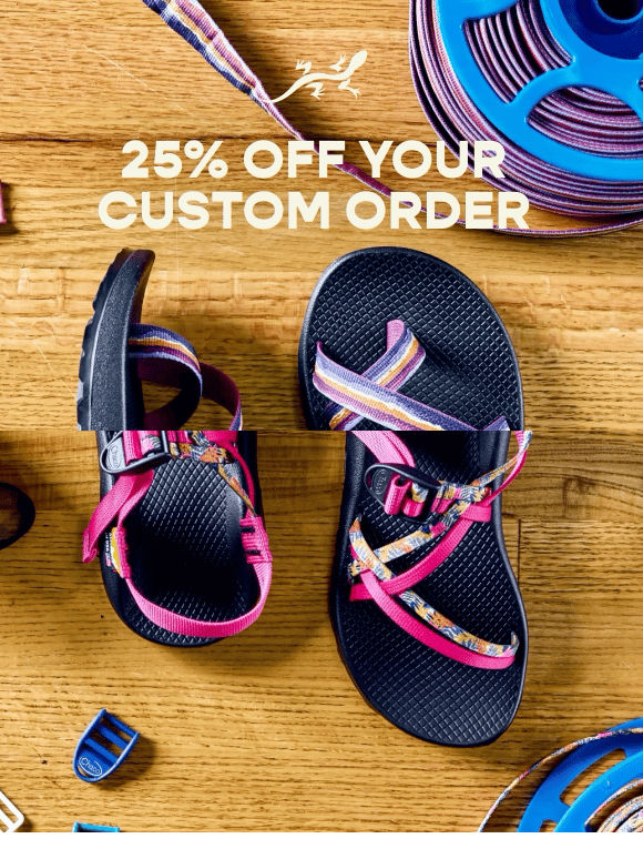25% off custom- your pair is waiting!
