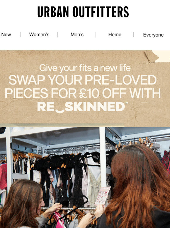 £10 off in exchange for your pre-loved pieces