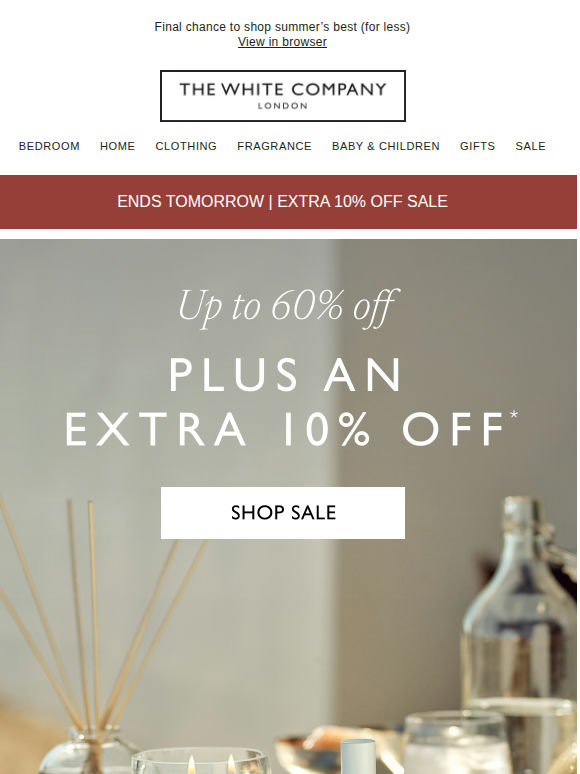 Ends tomorrow | Extra 10% off selected styles