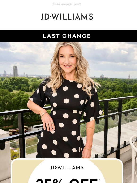 Last chance to use your 25% off 💌