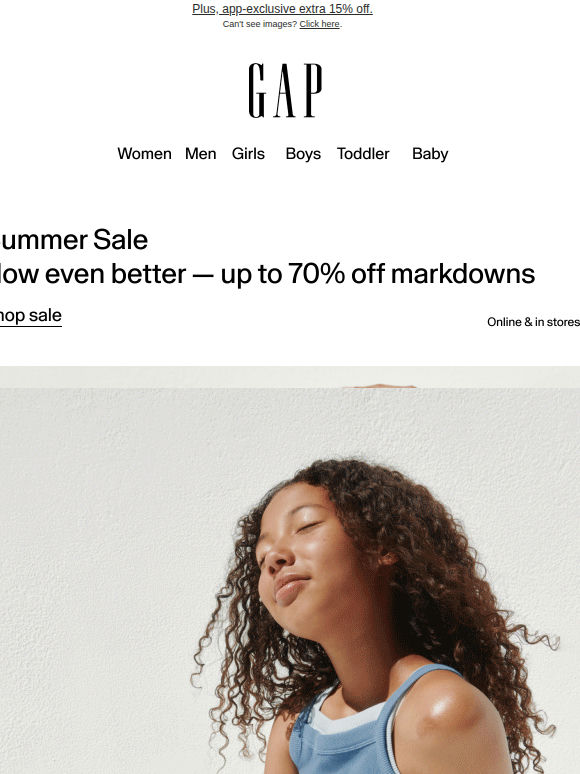 Sale is on: an extra 50% off markdowns
