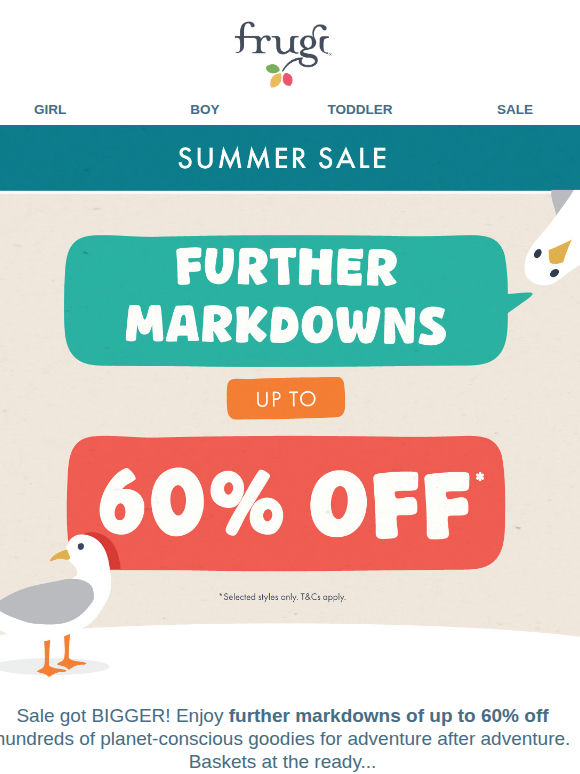 UP TO 60% OFF SALE