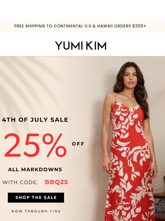 HOURS LEFT: Extra 25% Markdowns 🎆