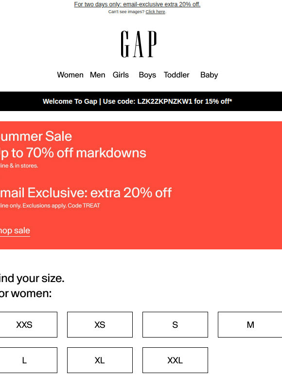 Up to 70% off top markdowns for you