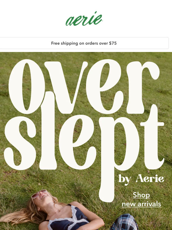 Introducing OVERSLEPT By Aerie