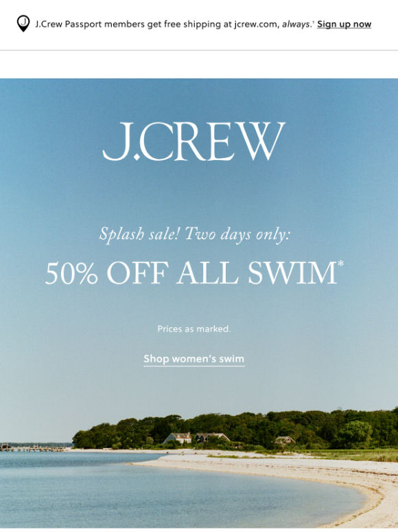 48 hours, 50% off all swim! 🌊