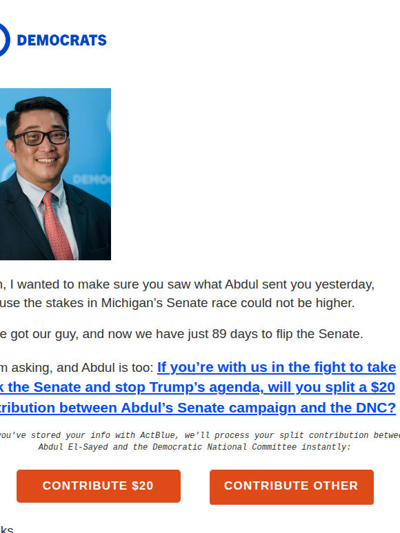 Did you see what Abdul sent you?