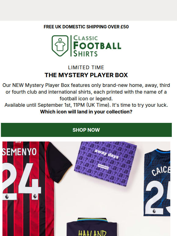 LIMITED TIME | Mystery Player Box ❓🎁