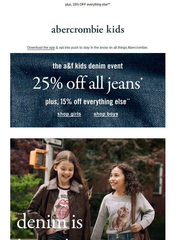 don't miss out! 25% OFF all jeans* 👖