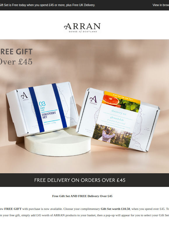 Your Complimentary Gift Set Enclosed 💌