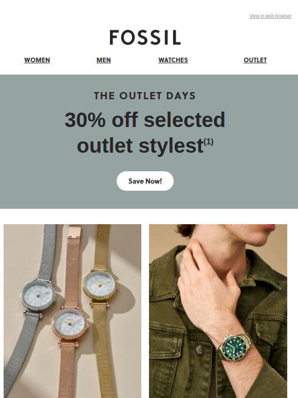 🎉 WOW 30% Off on Outlet Essentials