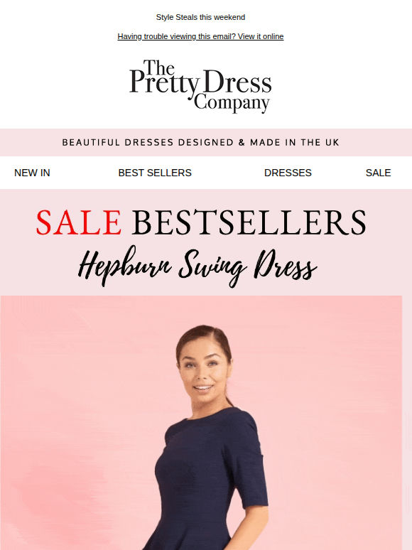 Sale Bestsellers- The Hepburn Dress - available in sizes 6 to 24