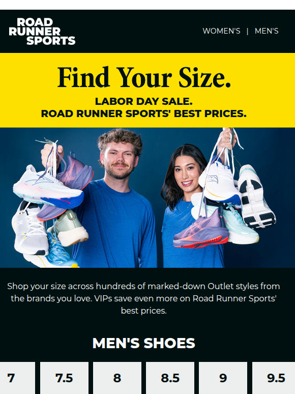 📣 LABOR DAY SALE 📣 Find Your Size In The Outlet