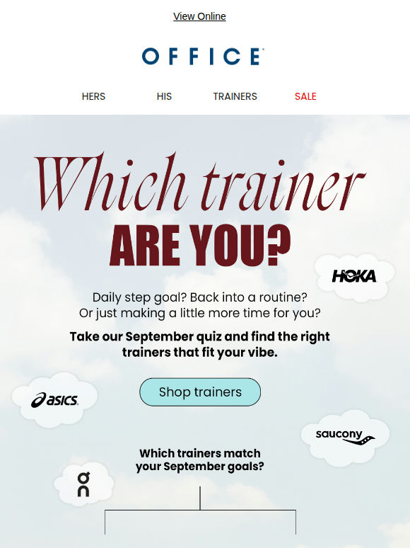 WHAT TRAINERS ARE YOU?