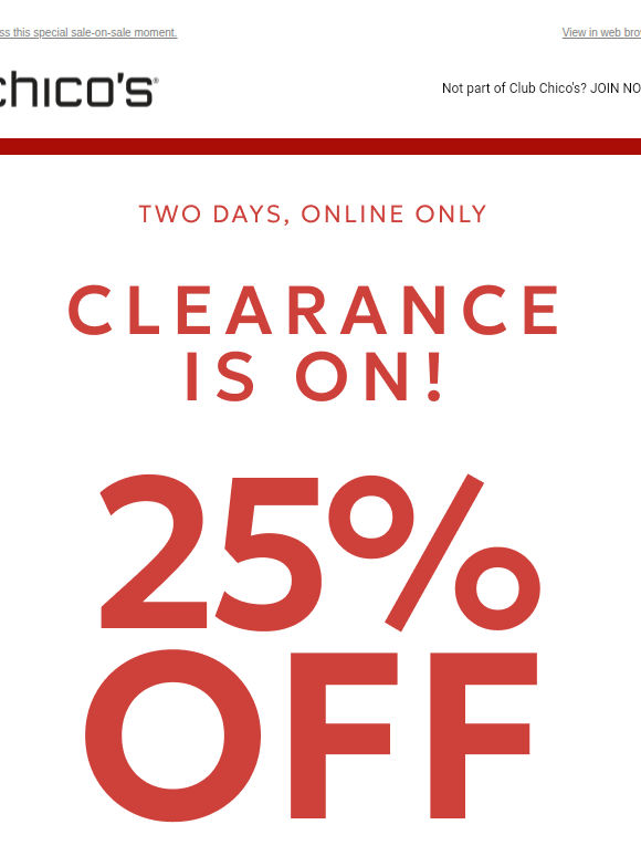 ENDS TOMORROW! 25% off + EXTRA 15% off markdowns